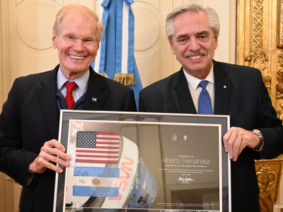 El Administrador de la NASA, Bill Nelson en Argentina: 